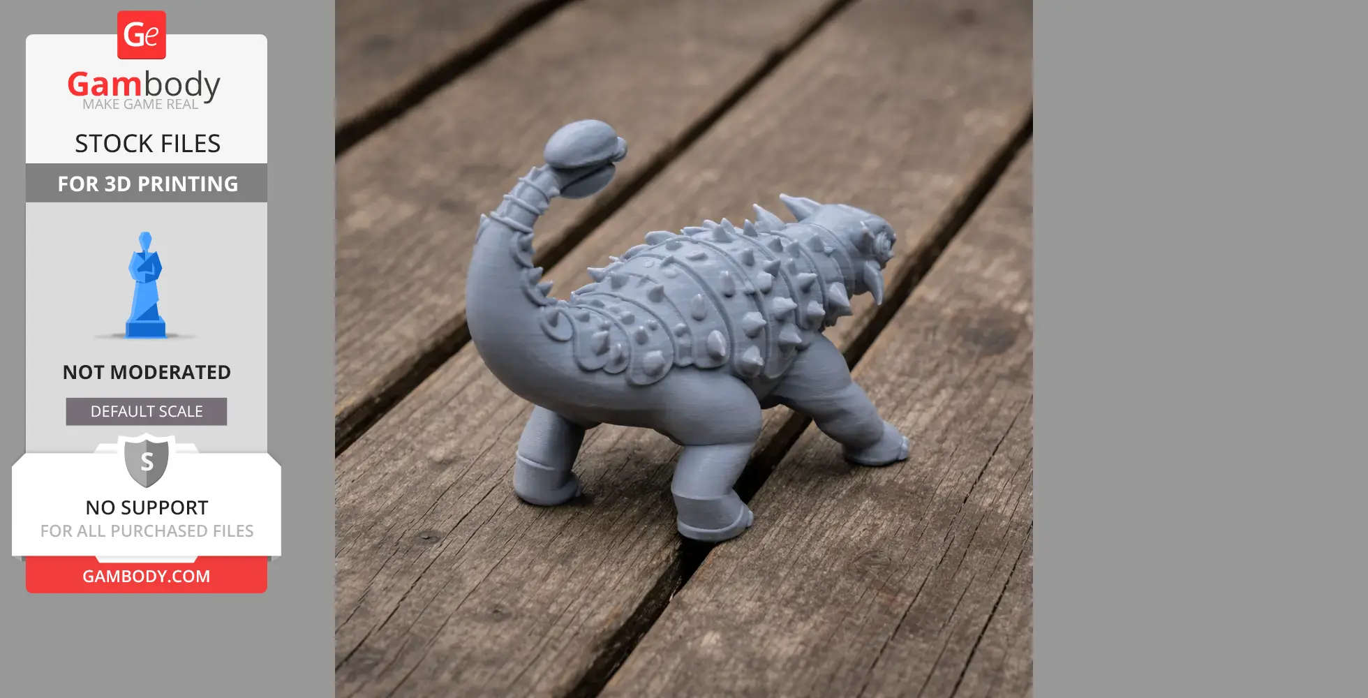 Ankylosaurus - Prehistoric Animal STL