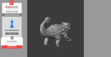 Ankylosaurus - Prehistoric Animal STL