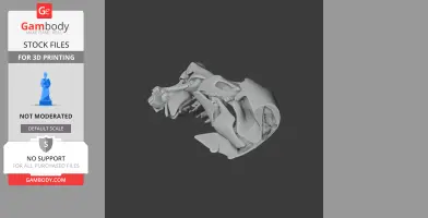 Pezophaps solitaria (Rodrigues - Skull Replica STL