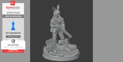 Bunny Anchor Pacific Drive - Character Figure STL