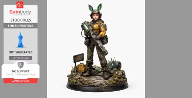 Bunny Anchor Pacific Drive - Character Figure STL