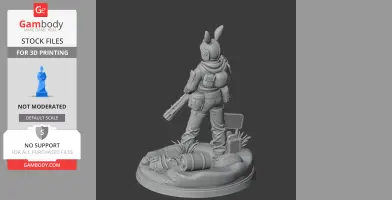 Bunny Anchor Pacific Drive - Character Figure STL