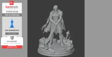 Cahara Fear and Hunger - Character Figure STL