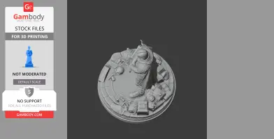 Cahara Fear and Hunger - Character Figure STL