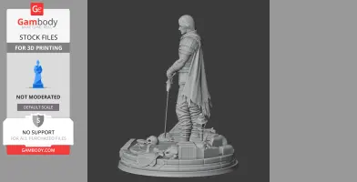 Cahara Fear and Hunger - Character Figure STL