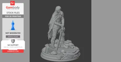 Cahara Fear and Hunger - Character Figure STL