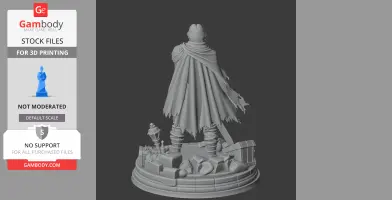 Cahara Fear and Hunger - Character Figure STL