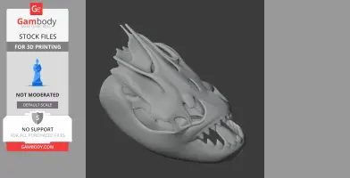 Piranha Skull - Skull Replica STL