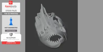 Piranha Skull - Skull Replica STL