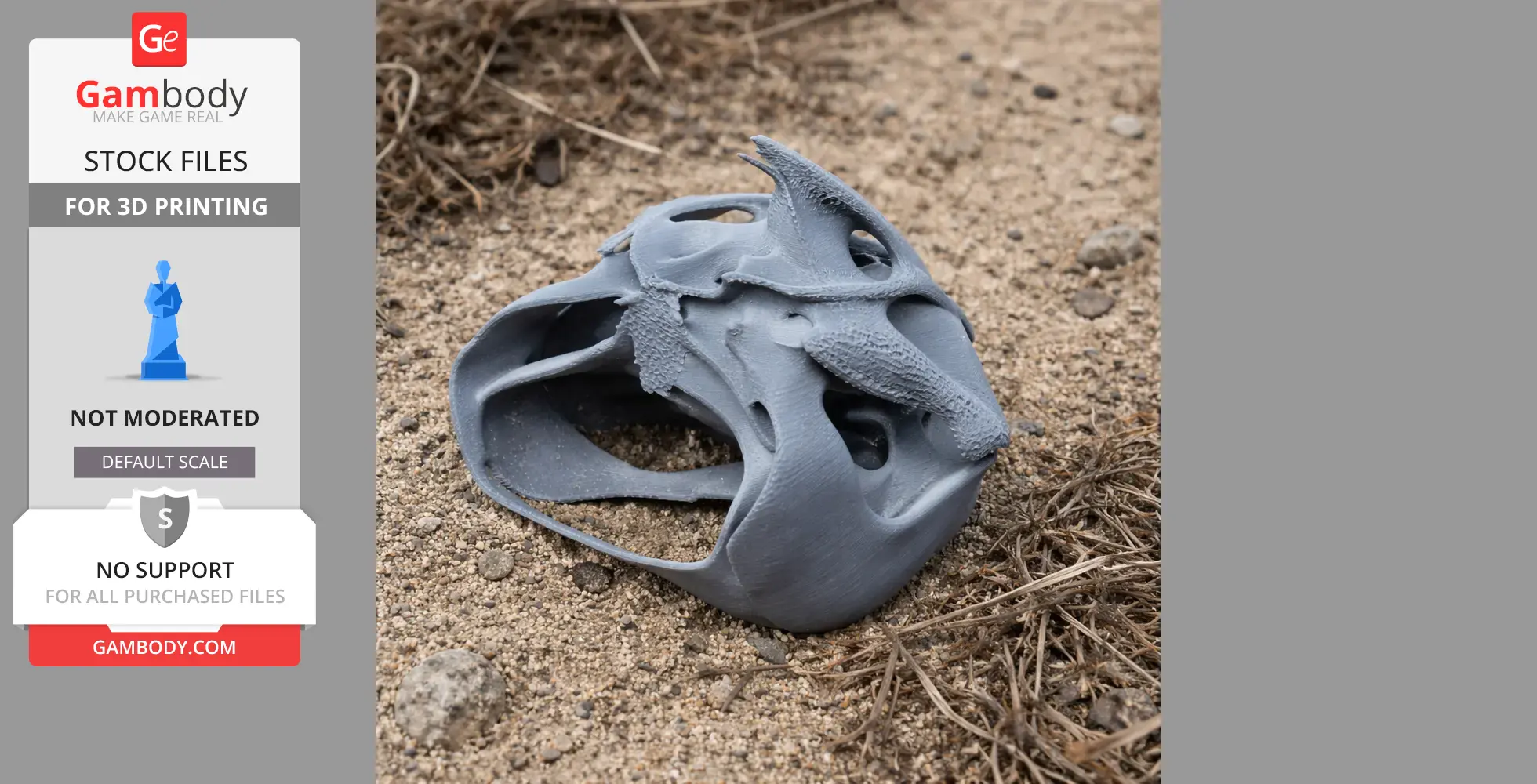 Piranha Skull - Skull Replica STL