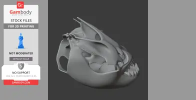 Piranha Skull - Skull Replica STL