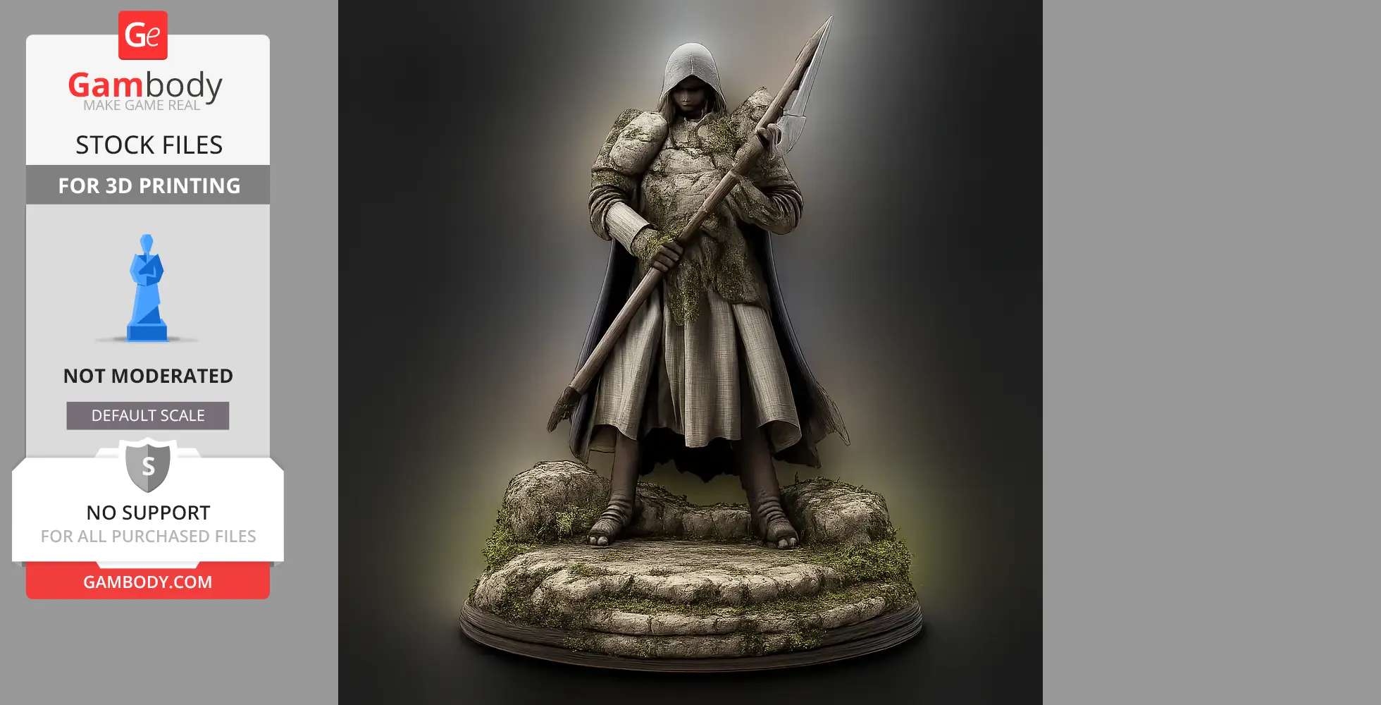 Cathedral Guard Tunic - Character Figure STL