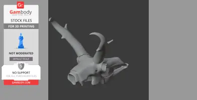 Pronghorn Skull - Skull Replica STL