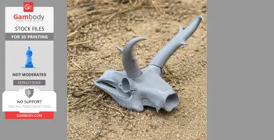 Pronghorn Skull - Skull Replica STL