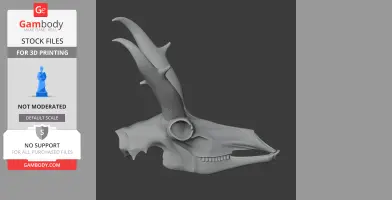 Pronghorn Skull - Skull Replica STL