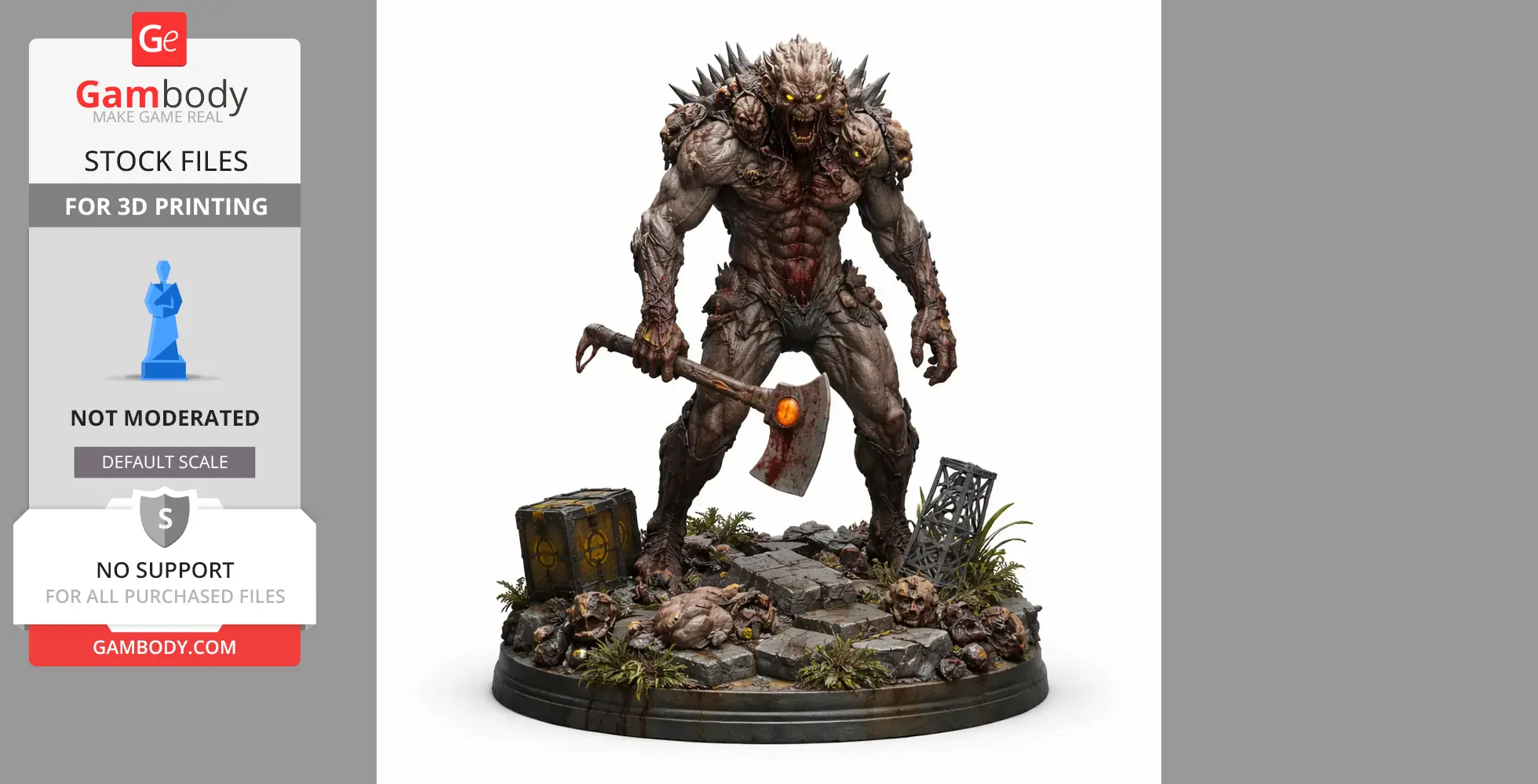Chimera Dying Light The Beast - Character Figure STL