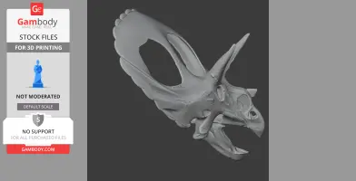 Protorosauria Skull - Skull Replica STL