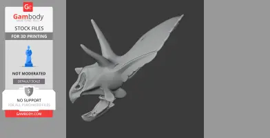 Protorosauria Skull - Skull Replica STL