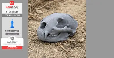 Puma Skull - Skull Replica STL