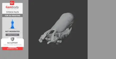 Purussaurus brasiliensis Skull - Skull Replica STL