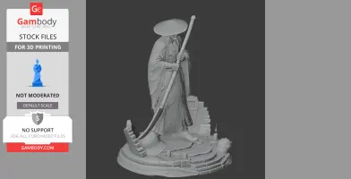Corrupted Monk Wuchang Fallen - Character Figure STL