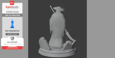 Corrupted Monk Wuchang Fallen - Character Figure STL
