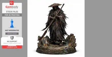 Corrupted Monk Wuchang Fallen - Character Figure STL
