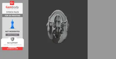 A 3D model of a rabbit-eared bandicoot skull, designed for 3D printing.
