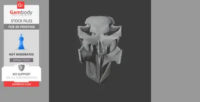 3D model of a dodo skull, showcasing detailed anatomy, suitable for 3D printing.