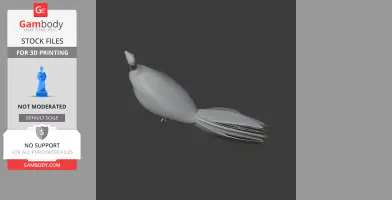 3D model of an Australian brushturkey with detailed tail feathers, suitable for 3D printing.
