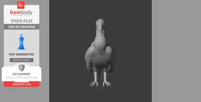 A grayscale 3D model of an Australian pied cormorant standing upright.