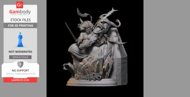 Lion-O battles Mumm-Ra in detailed diorama, featuring dynamic poses and rocky base.