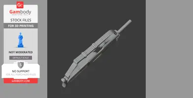 3D model of a High Standard Model 10 prop, designed for 3D printing, displayed on Gambody Stock.
