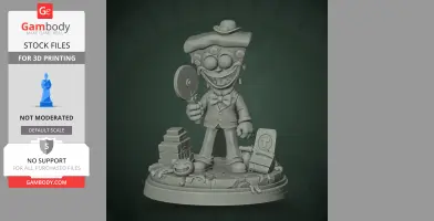 Pizzahead - Pizza Tower - Character Figure STL