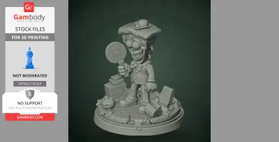 Pizzahead - Pizza Tower - Character Figure STL