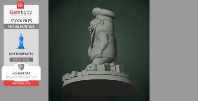 Fake Peppino - Pizza Tower - Character Figure STL