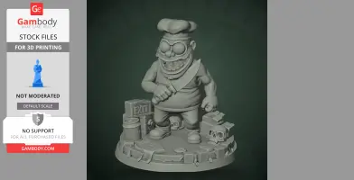 Fake Peppino - Pizza Tower - Character Figure STL