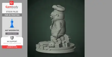 Fake Peppino - Pizza Tower - Character Figure STL