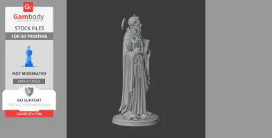Saint Albert of Genoa - Devotional Statue - STL 3D Print