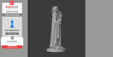 Saint Albert of Genoa - Devotional Statue - STL 3D Print
