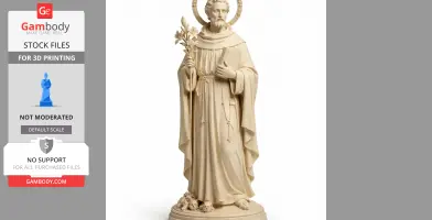 Saint Albert of Genoa - Devotional Statue - STL 3D Print