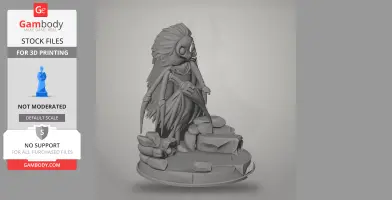 Widow - Hollow Knight: Silksong - Character Figure STL