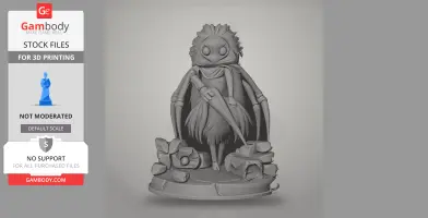 Widow - Hollow Knight: Silksong - Character Figure STL