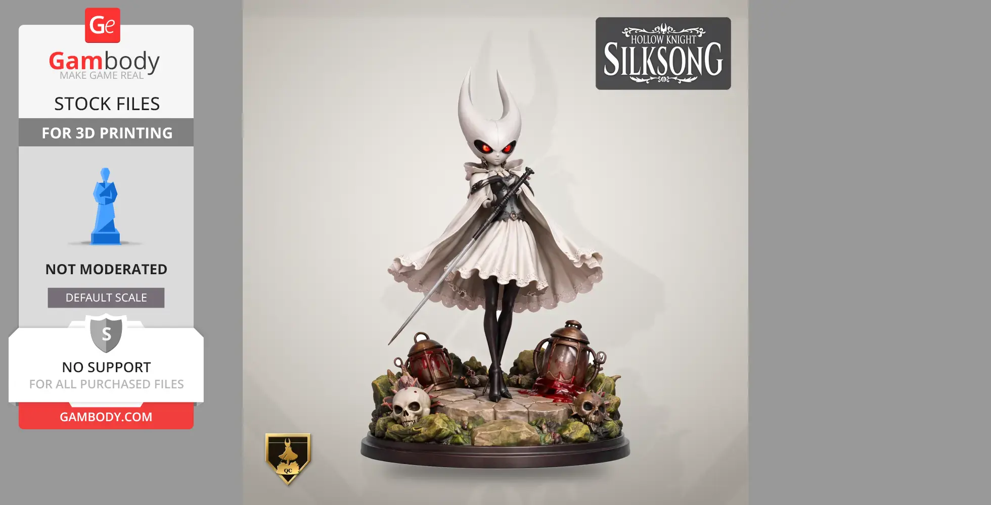 Lace - Hollow Knight: Silksong - Character Figure STL