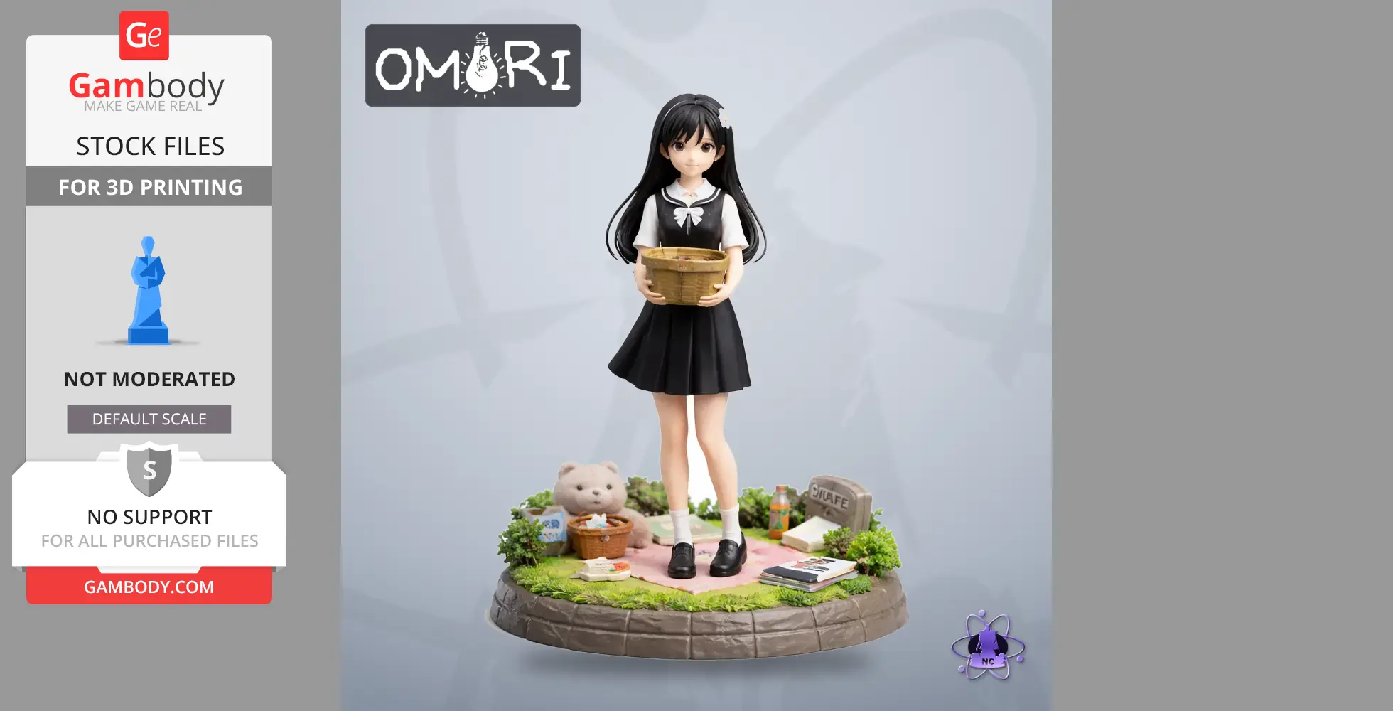Mari - Omori - Character Figure STL