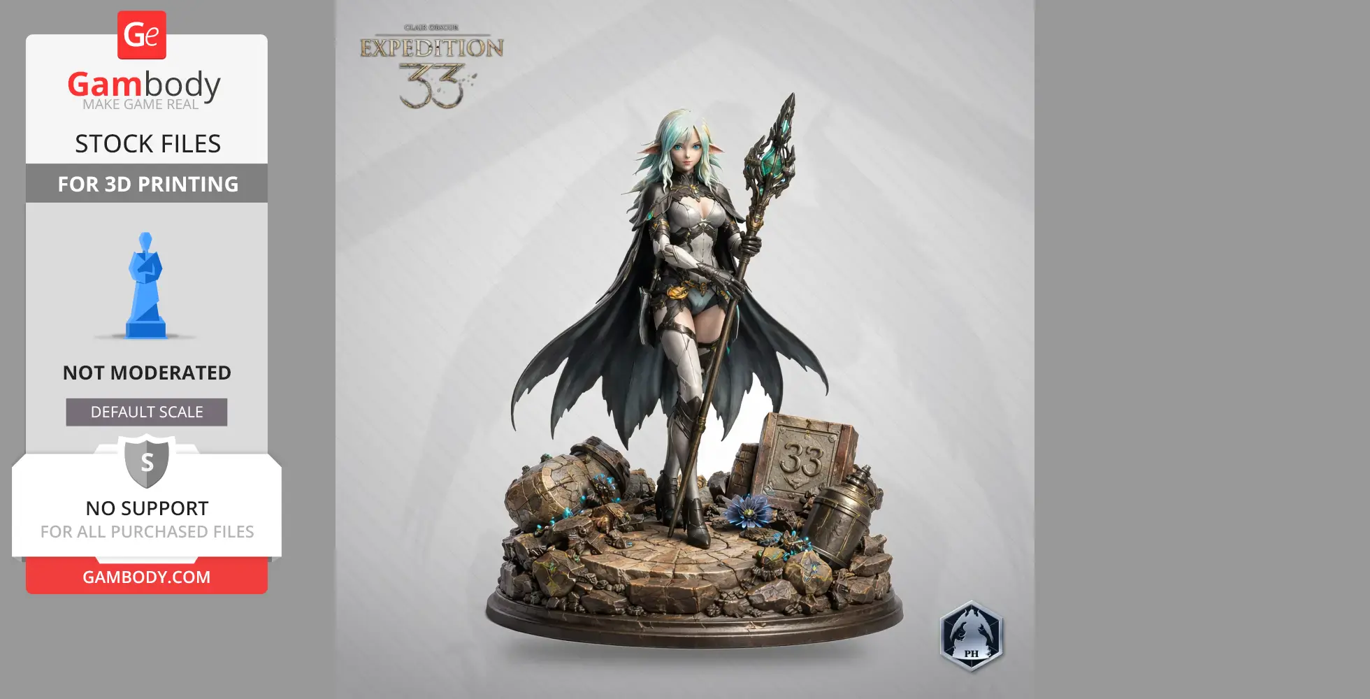 Sciel - Clair Obscur: Expedition 33 - Character Figure STL