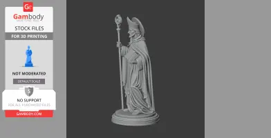 Saint Albert of Vercelli - Devotional Statue - STL 3D Print