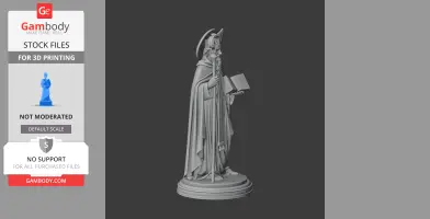 Saint Albert of Vercelli - Devotional Statue - STL 3D Print