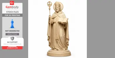 Saint Albert of Vercelli - Devotional Statue - STL 3D Print