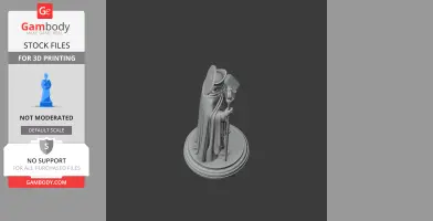 Saint Albert of Vercelli - Devotional Statue - STL 3D Print